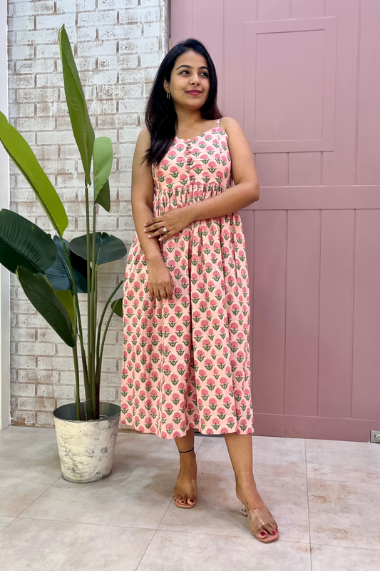 Komal block printed dress