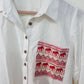 White patch pocket shirt-S