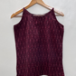 Maroon ikat camisole