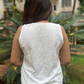 White handspun Vest