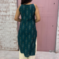 Emerald Green Ikat kurti