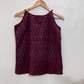 Maroon ikat camisole