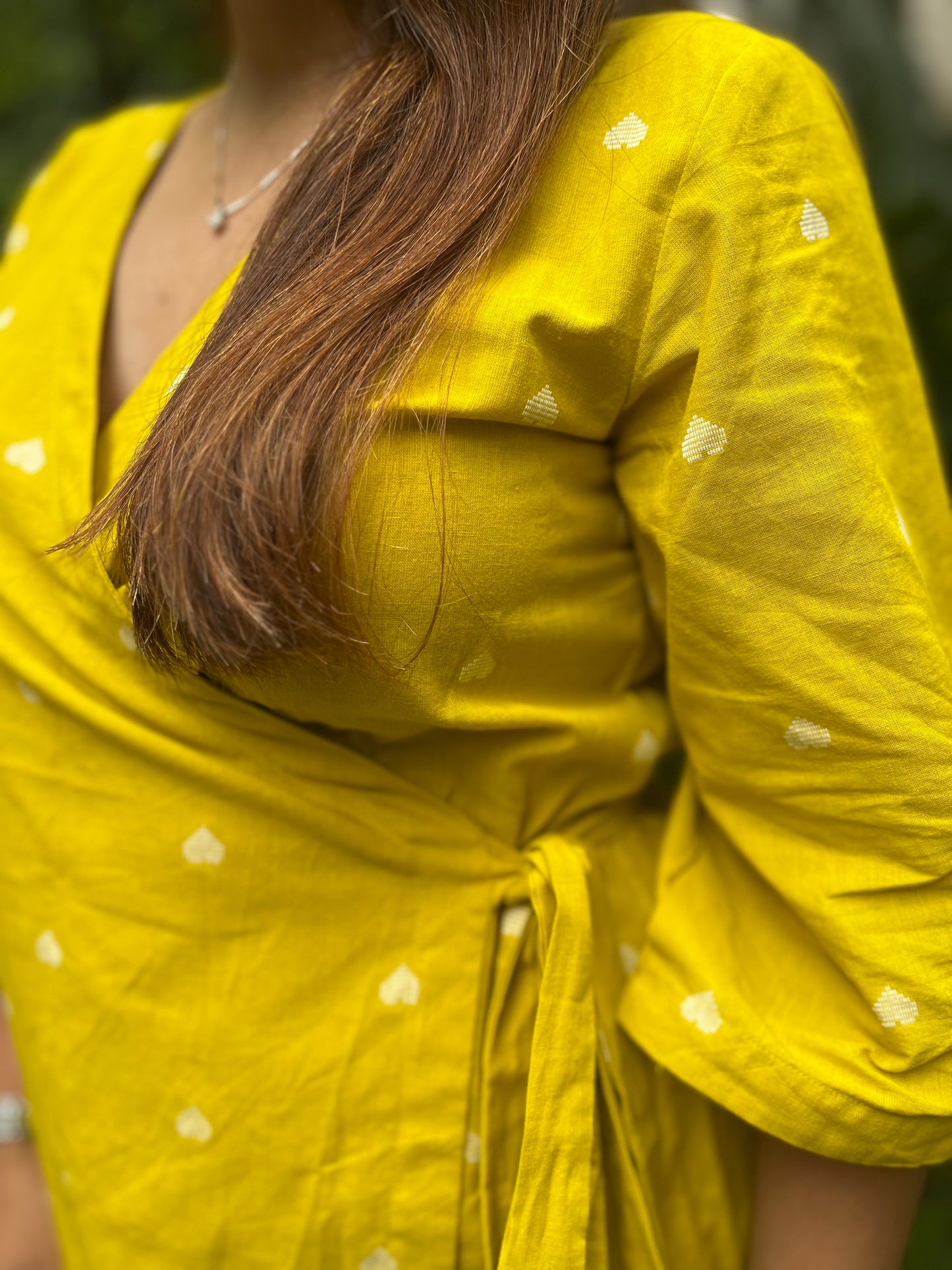 Yellow wrap top-Limited edition-Softer feel