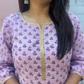 Ruhani A-line kurti- Lilac
