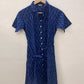 Blue ikat dress-XS