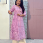 Ruhani A-line kurti- Lilac