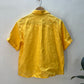 Yellow pure linen shirt-S