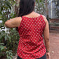 Rust block printed camisole