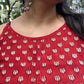 Rust block printed camisole
