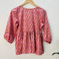 Peach gathered top-S