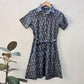 Grey Ikat shirt dress-S