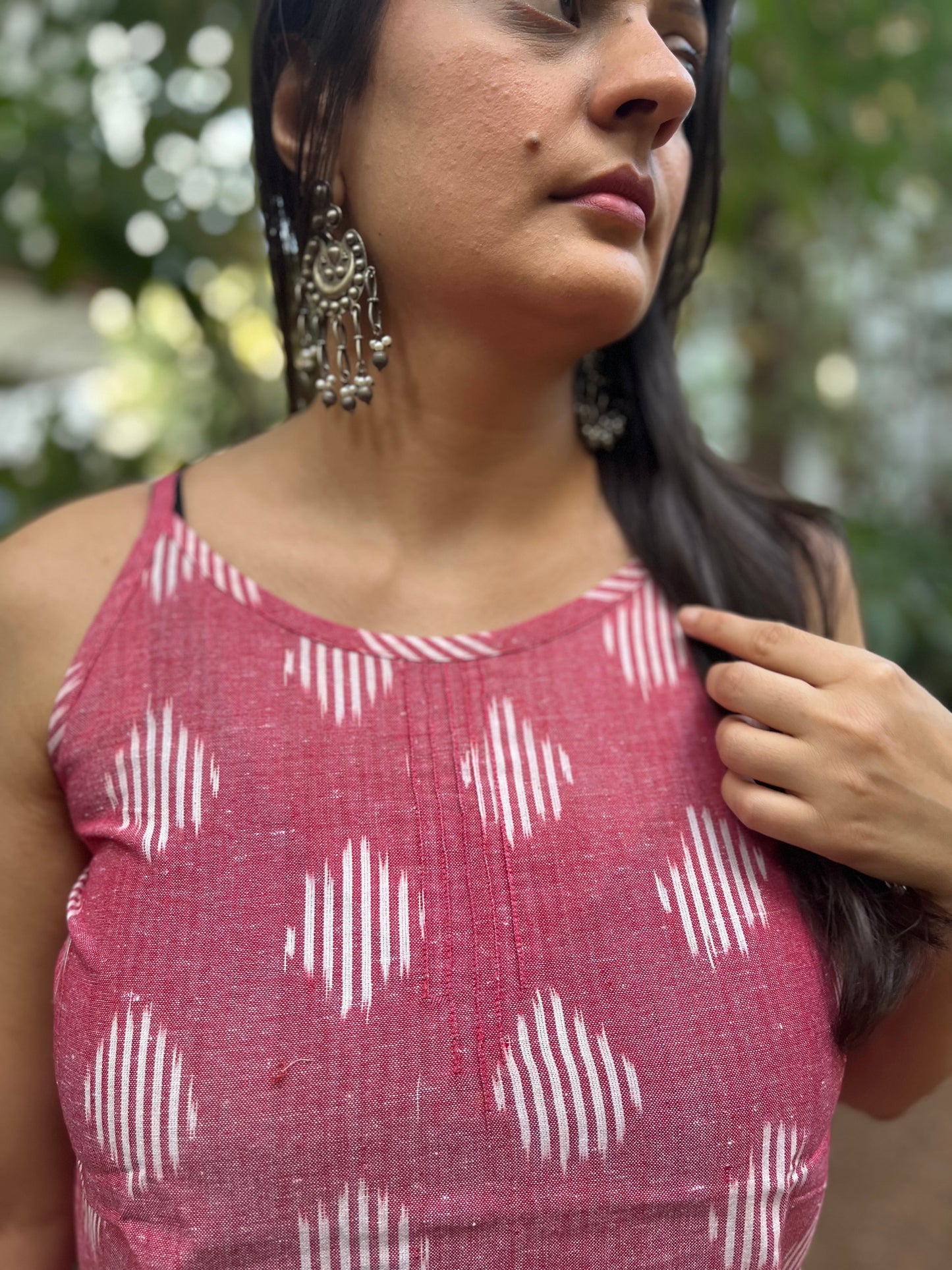Circular Ikat camisoles