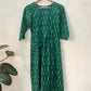 Green Ikat dress-XS