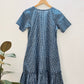 Blue handloom checks dress XS and M
