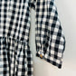 Black and white checks dress-XS