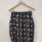 Black block printed skirt-S
