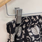 Black block printed skirt-S