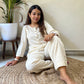 Oatmeal Handloom Kurta