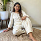 Off-white handloom pants