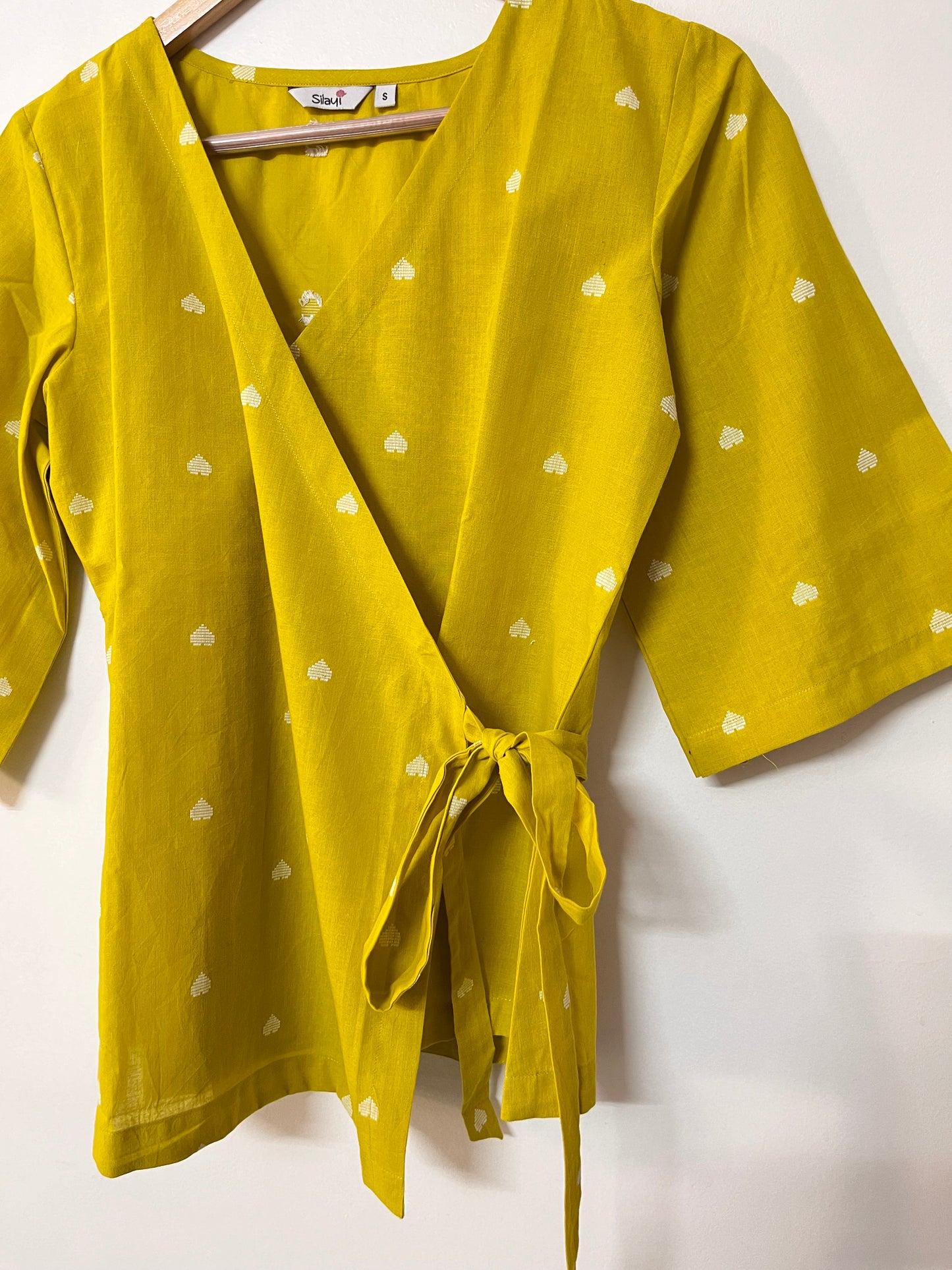 Yellow wrap top-Limited edition-Softer feel