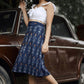 Indigo Ikat Skirt