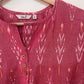 Pink Ikat top-S