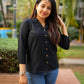 Malai Cotton Shirt- Black