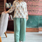 Wide leg Linen pants-Sage