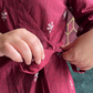 Phool wrap top- Maroon