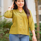 Malai Cotton Shirt-Olive