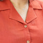 Malai Cotton Shirt- Burnt Orange