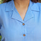 Malai Cotton Shirt-Powder blue
