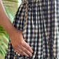Black & White Checks Dress - SILAYI