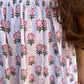 White Block Printed Dress - SILAYI