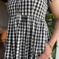 Black & White Checks Dress - SILAYI