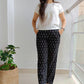 Black ikat pants - www.silayi.in