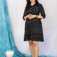 Black ikat shirt dress - www.silayi.in