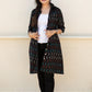 Black ikat shirt dress - www.silayi.in