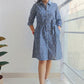Blue Willow shirt dress - SILAYI