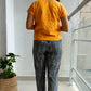 Grey-mustard Ikat pants - www.silayi.in