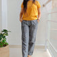 Grey-mustard Ikat pants - www.silayi.in