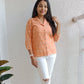 Peach Ikat shirt - SILAYI