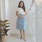 Sky blue kat skirt - SILAYI