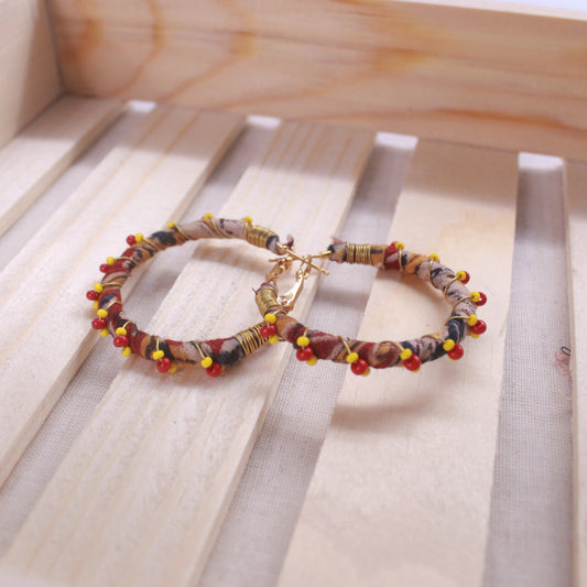 fabric earrings