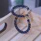 Blue fabric hoops - www.silayi.in