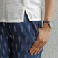 Navy Blue ikat pants - SILAYI