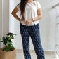 Navy Blue ikat pants - SILAYI