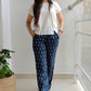 Navy Blue ikat pants - SILAYI