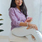 Lilac Ikat shirt - SILAYI