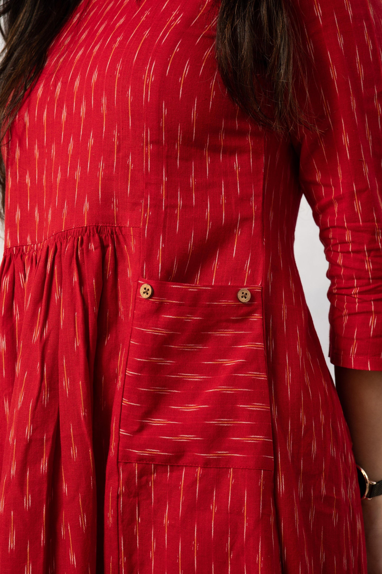 Handwoven ikat dress